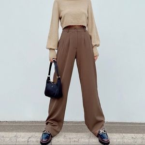 High waisted relaxed fit trousers (effortless pant dupe)